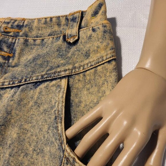 Ventage Studebker. Not Worn, Women's  Blue/yellow Jean Skirt, Size 11/12 - Picture 6 of 10